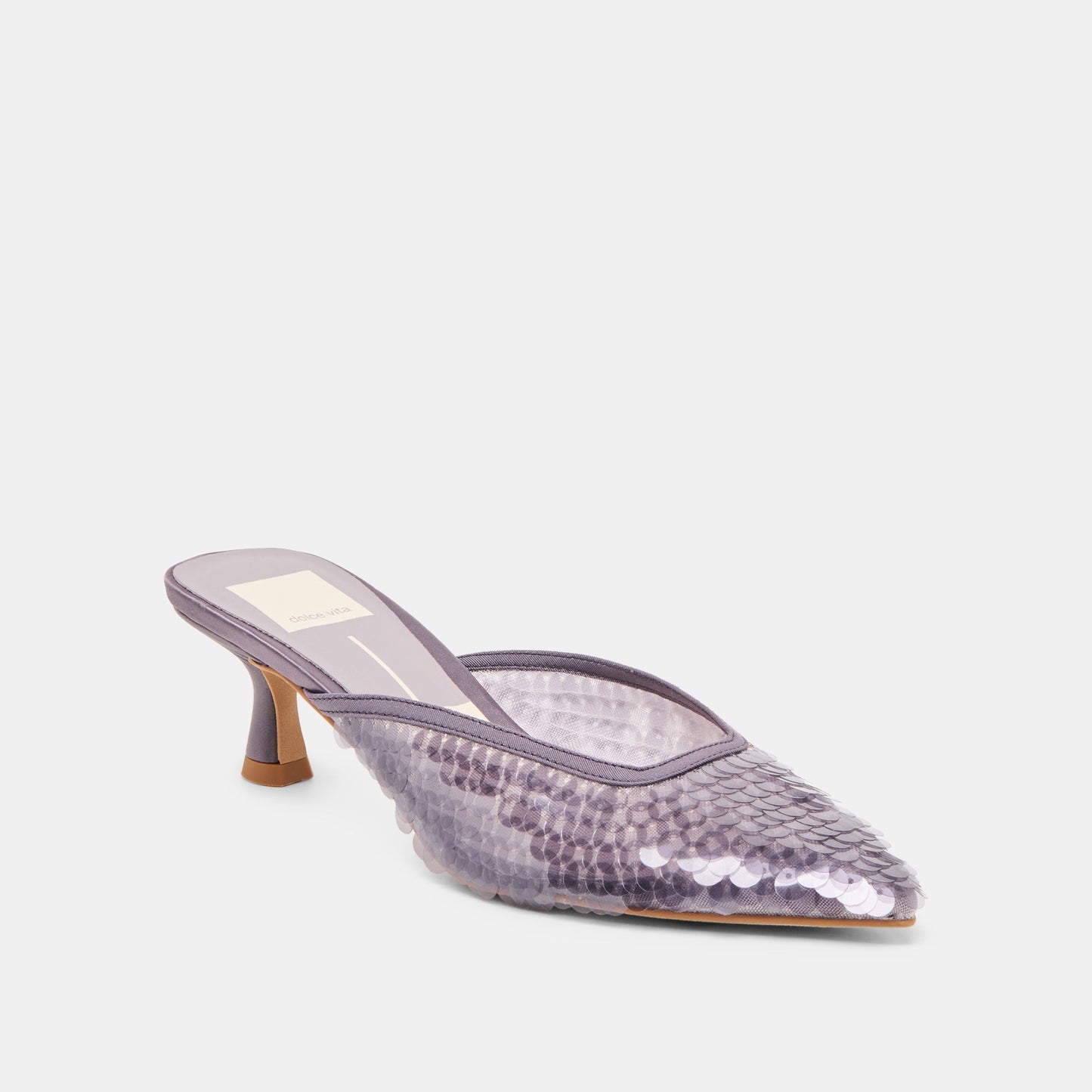 Cleo Smoke Sequin Heels Dolce Vita