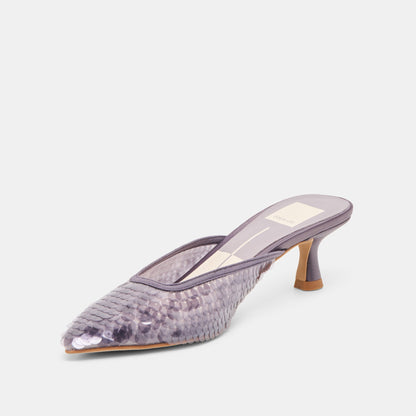 Cleo Smoke Sequin Heels Dolce Vita