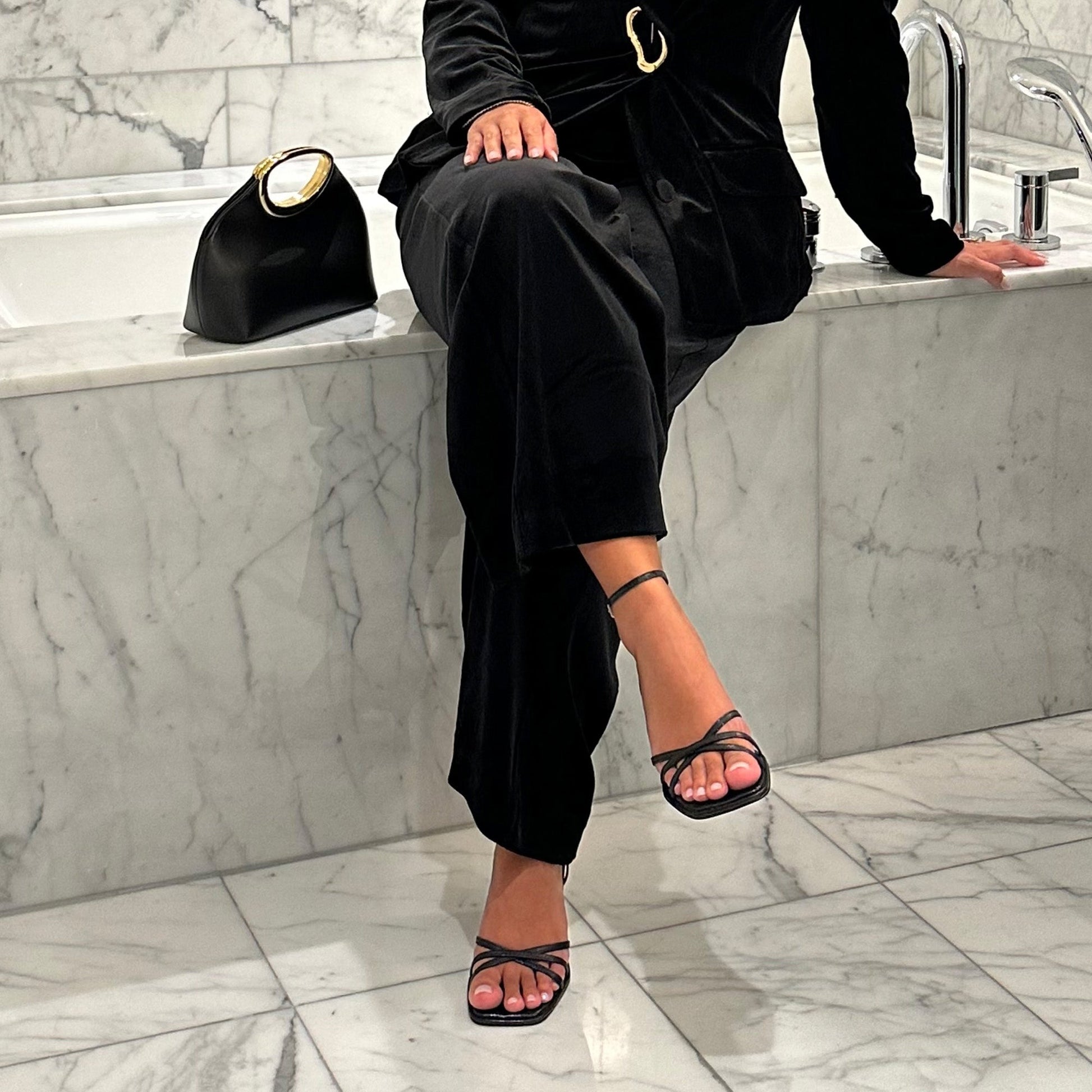 MANJI HEELS MIDNIGHT PATENT LEATHER Dolce Vita
