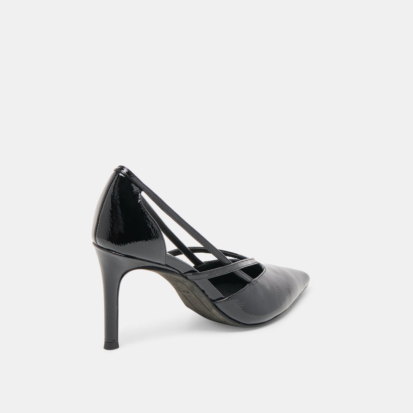 Kaine Midnight Crinkle Patent Leather Heels Dolce Vita