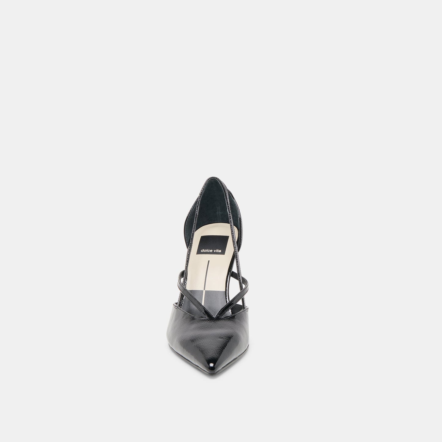 Kaine Midnight Crinkle Patent Leather Heels Dolce Vita