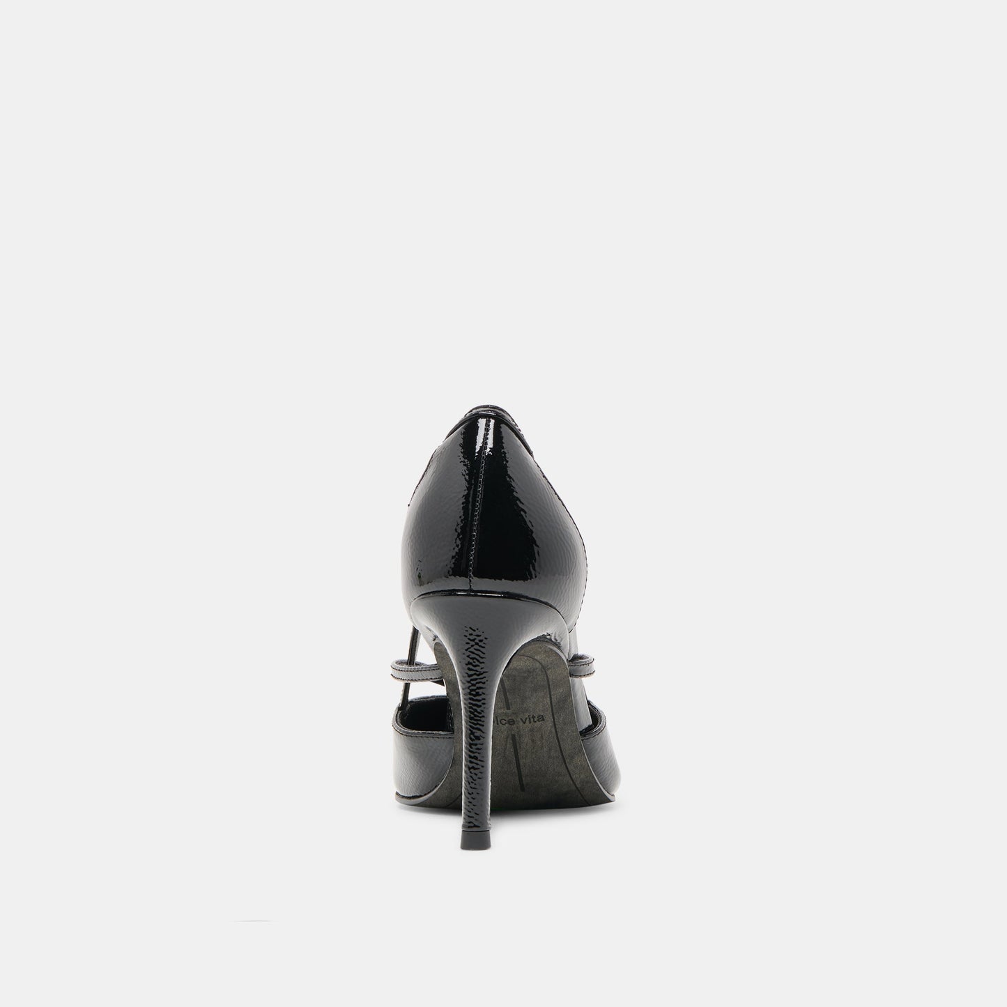 Kaine Midnight Crinkle Patent Leather Heels Dolce Vita