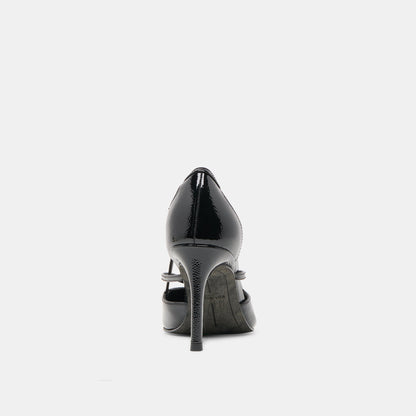 Kaine Midnight Crinkle Patent Leather Heels Dolce Vita