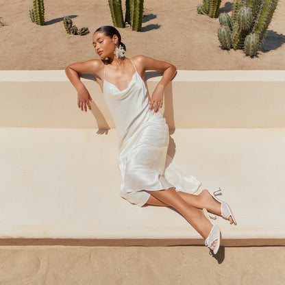 Galen White Tulle Heels Dolce Vita