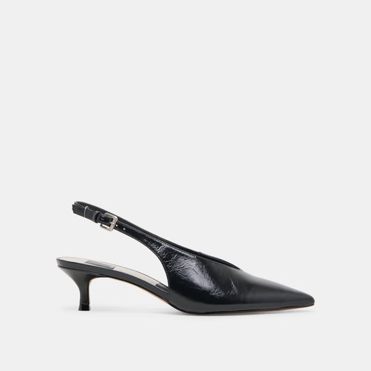 ALENNA HEELS MIDNIGHT CRINKLE PATENT Dolce Vita