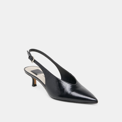 ALENNA HEELS MIDNIGHT CRINKLE PATENT Dolce Vita