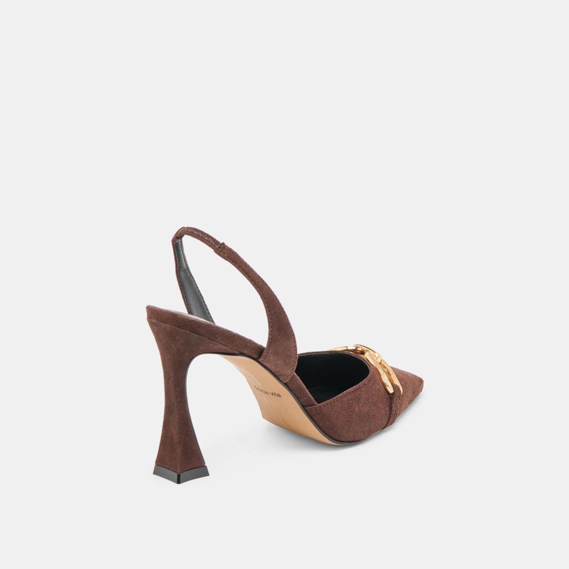Malik Mahogany Nubuck Heels Dolce Vita