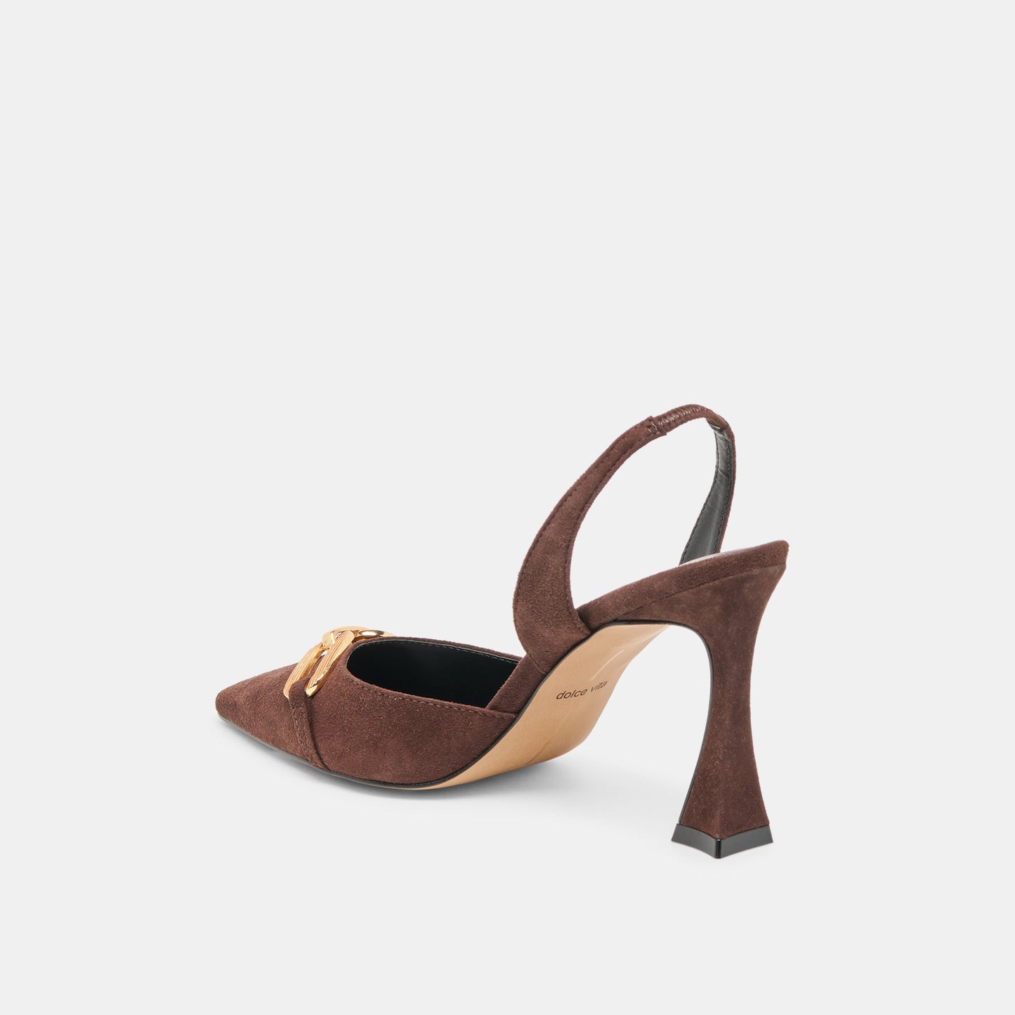 Malik Mahogany Nubuck Heels Dolce Vita