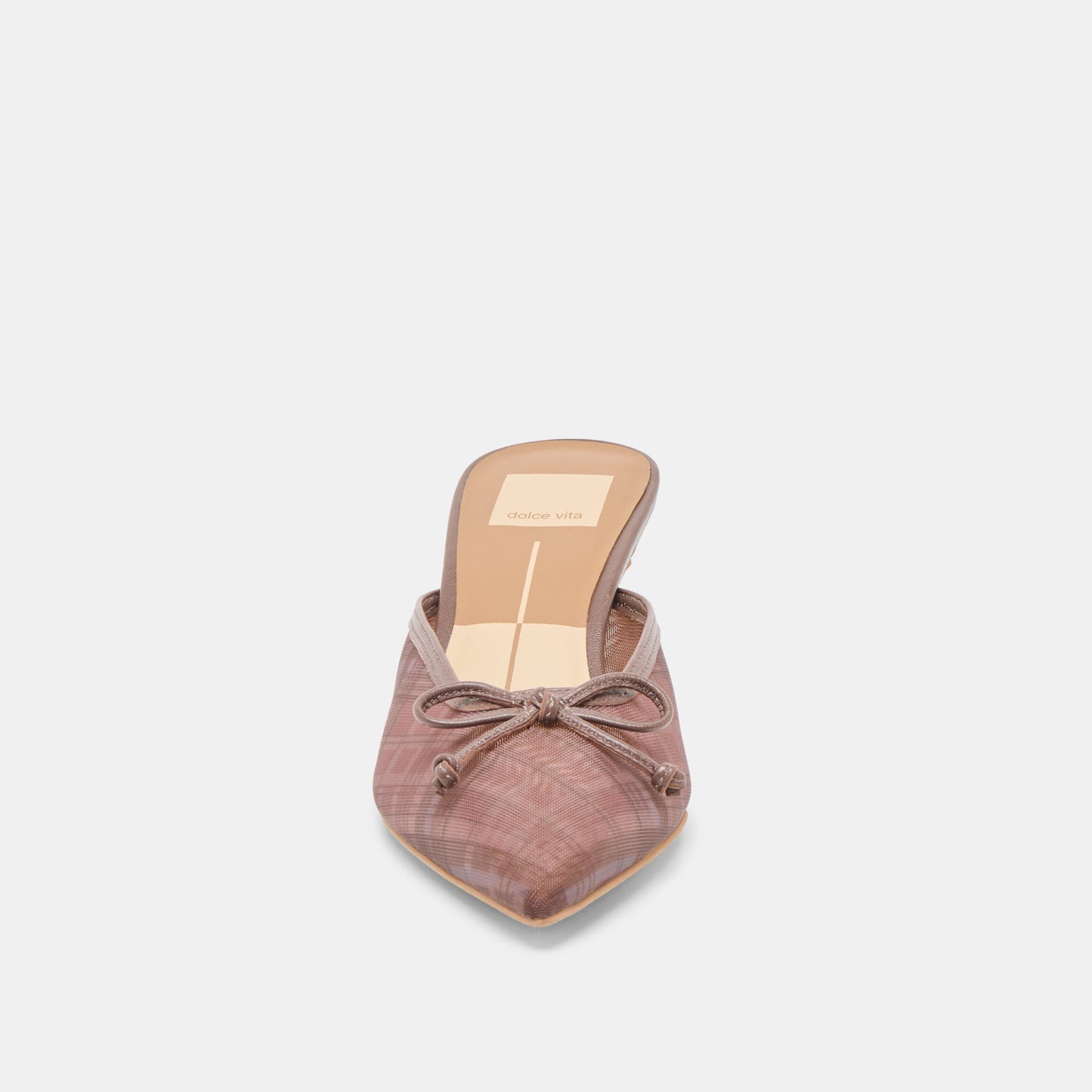 Cleo Cognac Plaid Mesh Heels Dolce Vita