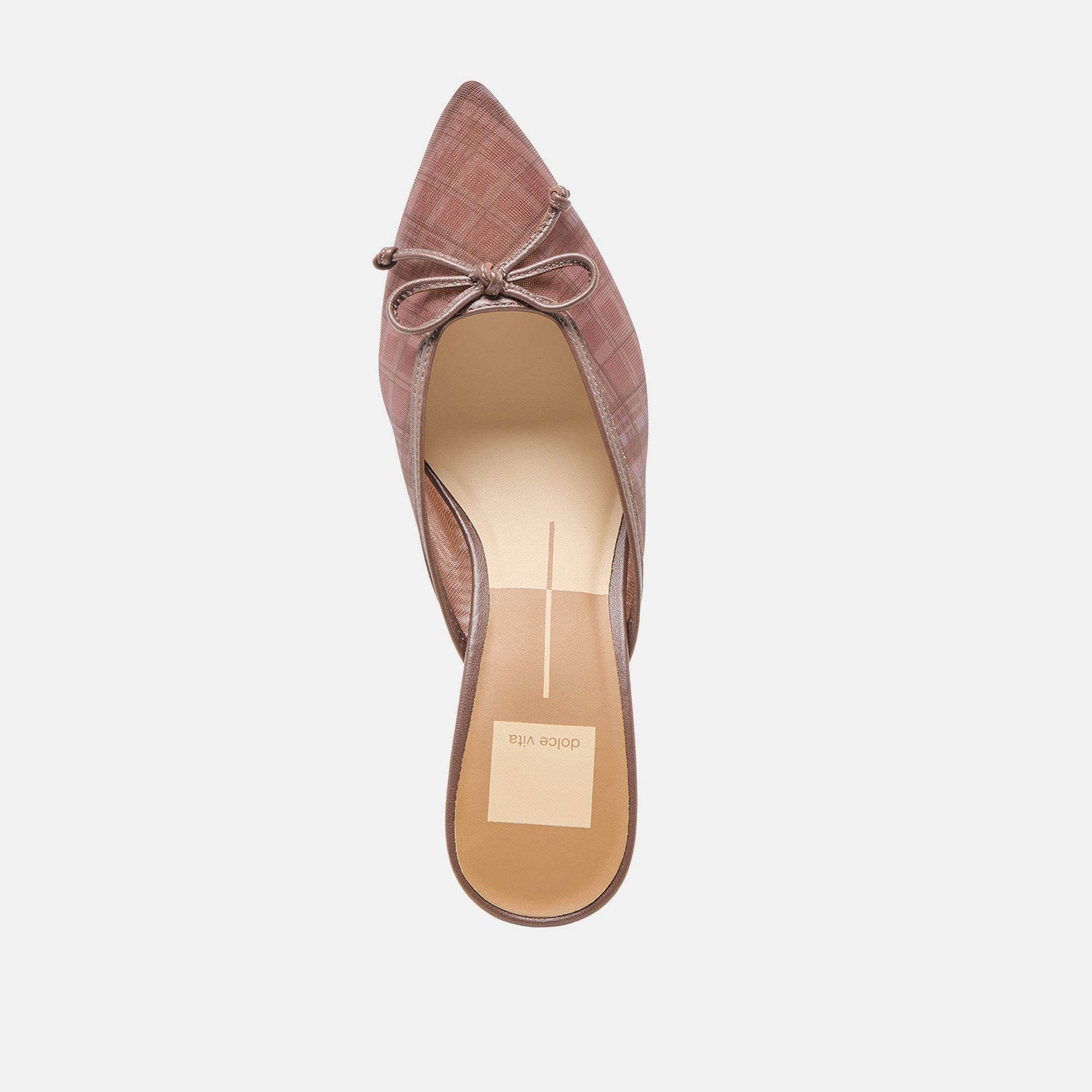 Cleo Cognac Plaid Mesh Heels Dolce Vita