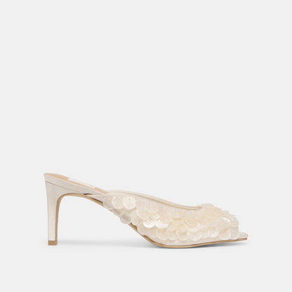 Samary Confetti Off White Satin Heels Dolce Vita