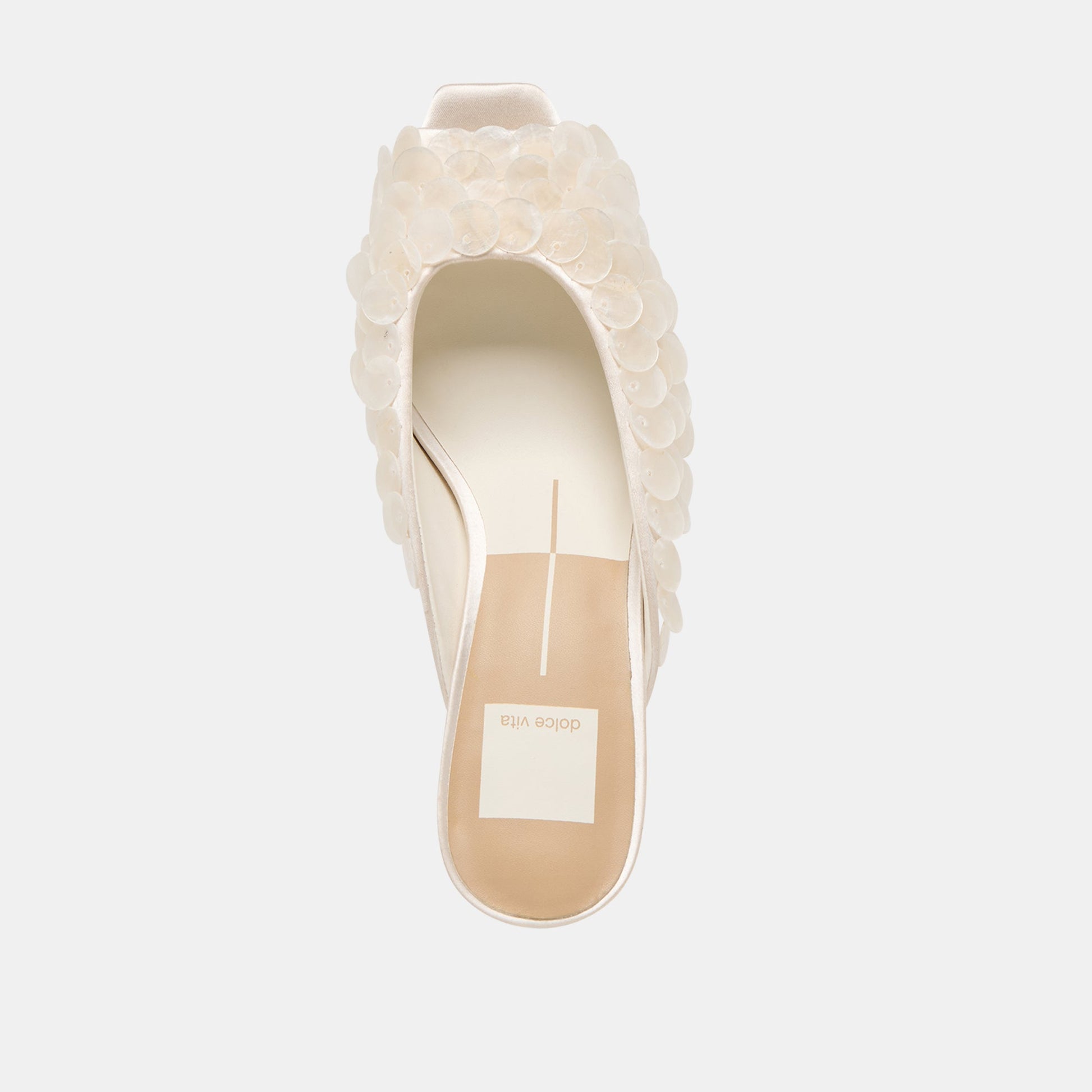 Samary Confetti Off White Satin Heels Dolce Vita