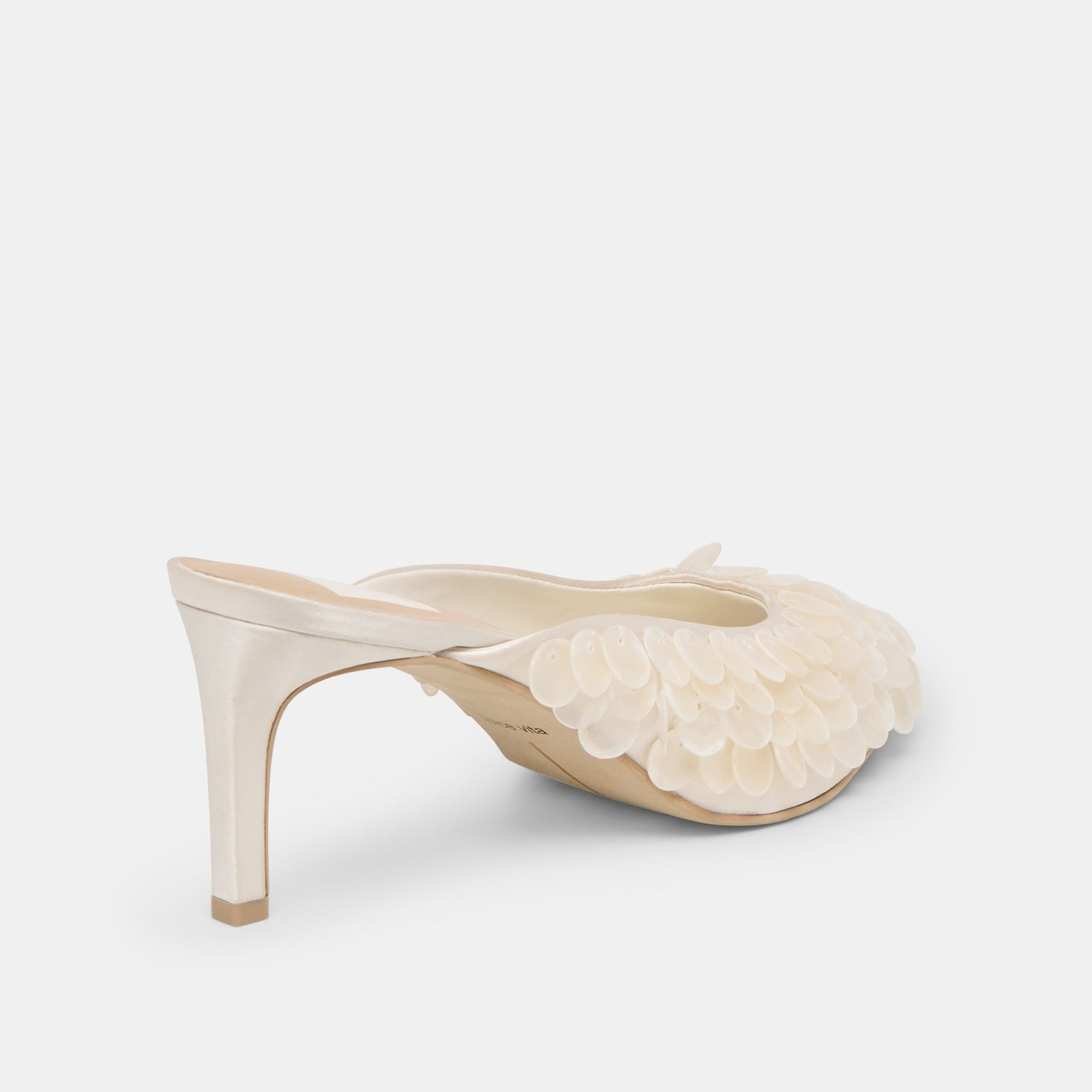 Samary Confetti Off White Satin Heels Dolce Vita