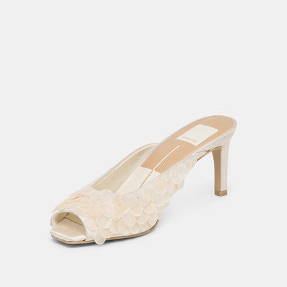 Samary Confetti Off White Satin Heels Dolce Vita