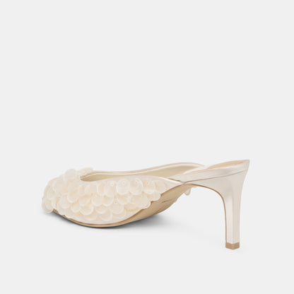 Samary Confetti Off White Satin Heels Dolce Vita