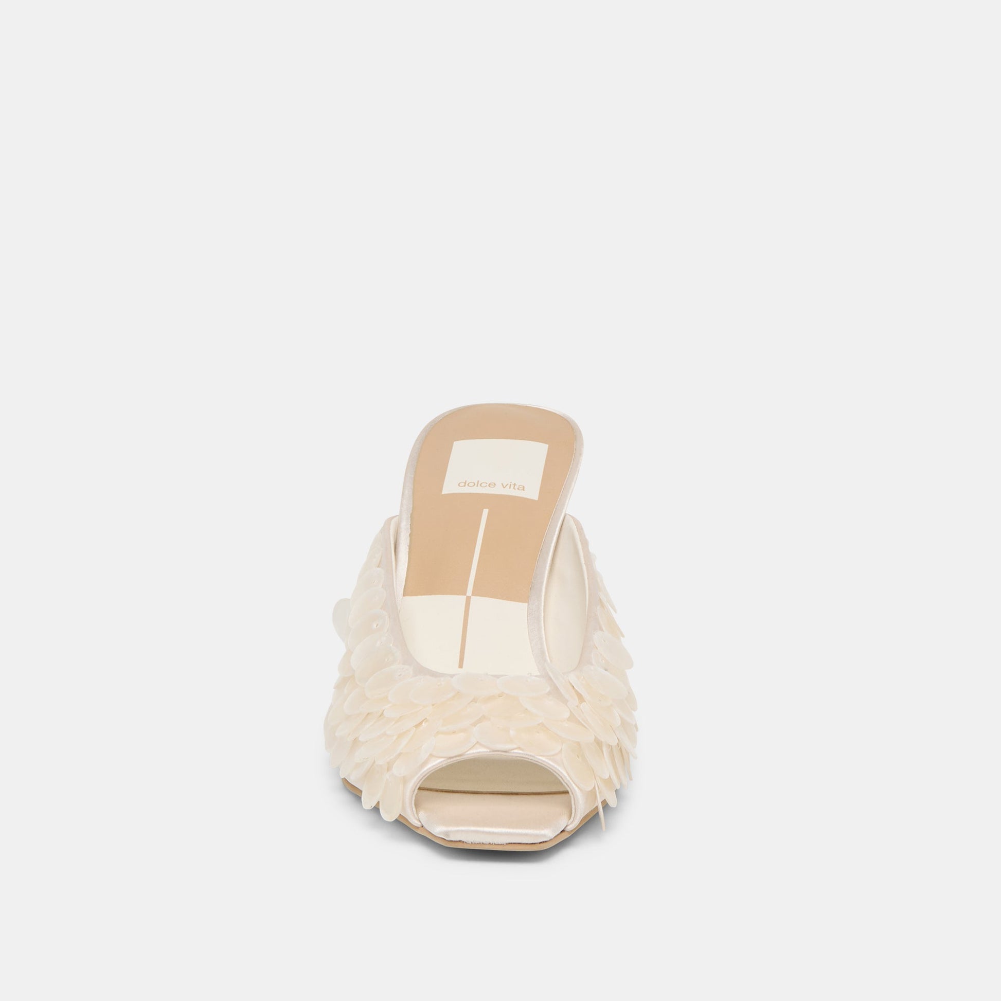 Samary Confetti Off White Satin Heels Dolce Vita