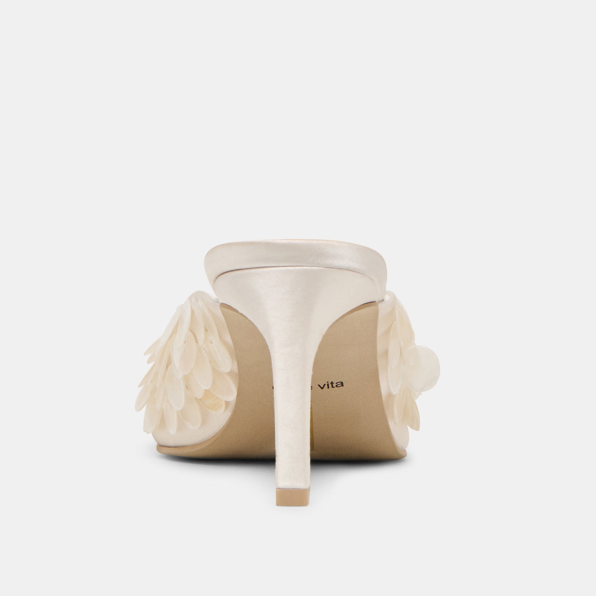 Samary Confetti Off White Satin Heels Dolce Vita