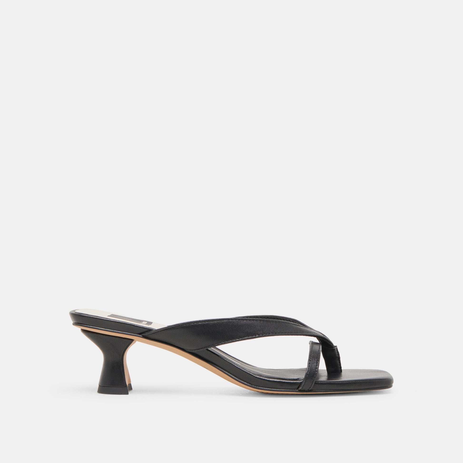 BREVEL HEELS ONYX LEATHER Dolce Vita