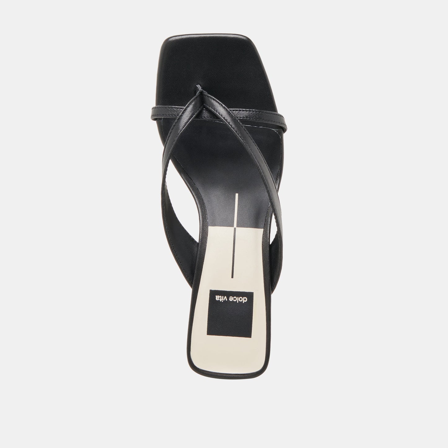BREVEL HEELS ONYX LEATHER Dolce Vita