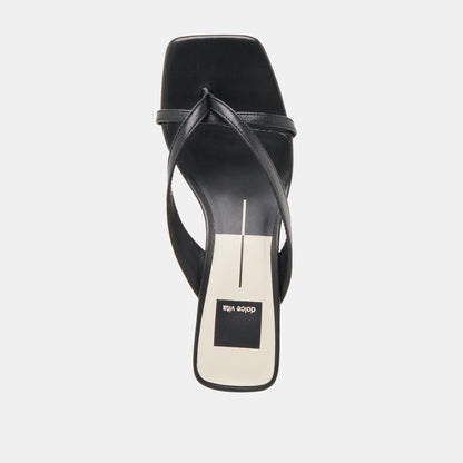 BREVEL HEELS ONYX LEATHER Dolce Vita
