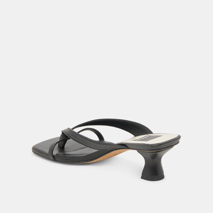 BREVEL HEELS ONYX LEATHER Dolce Vita