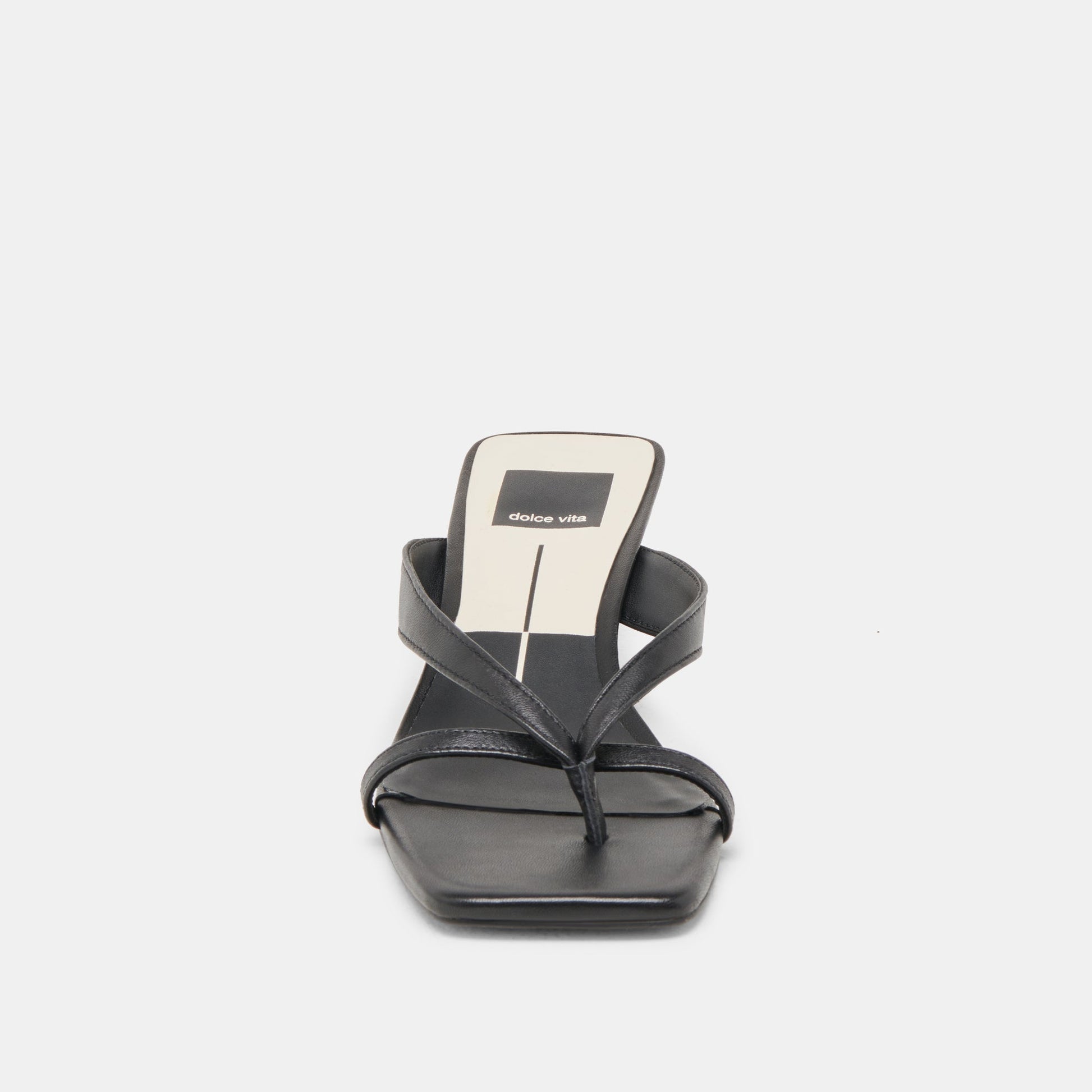 BREVEL HEELS ONYX LEATHER Dolce Vita