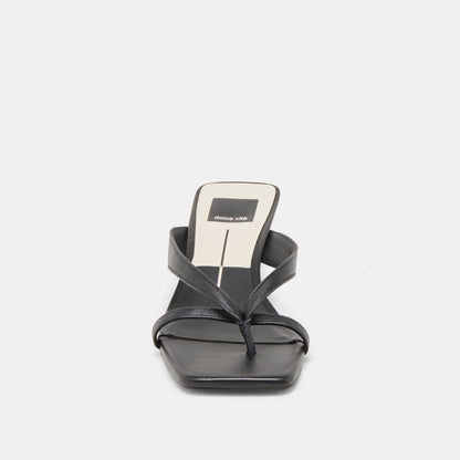 BREVEL HEELS ONYX LEATHER Dolce Vita