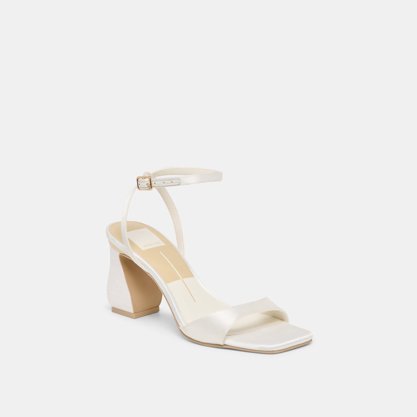 Tilda True White Satin Heels Dolce Vita