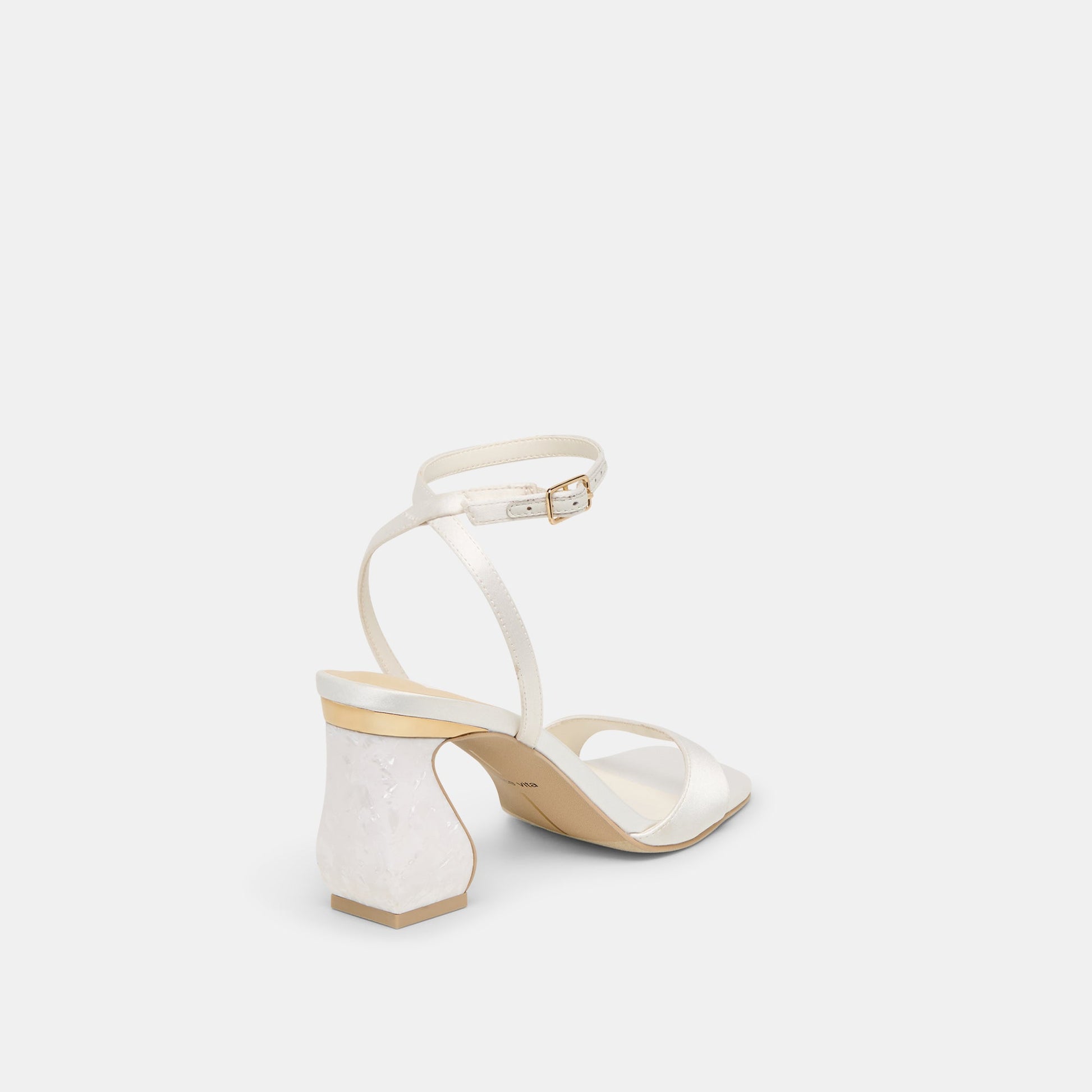 Tilda True White Satin Heels Dolce Vita