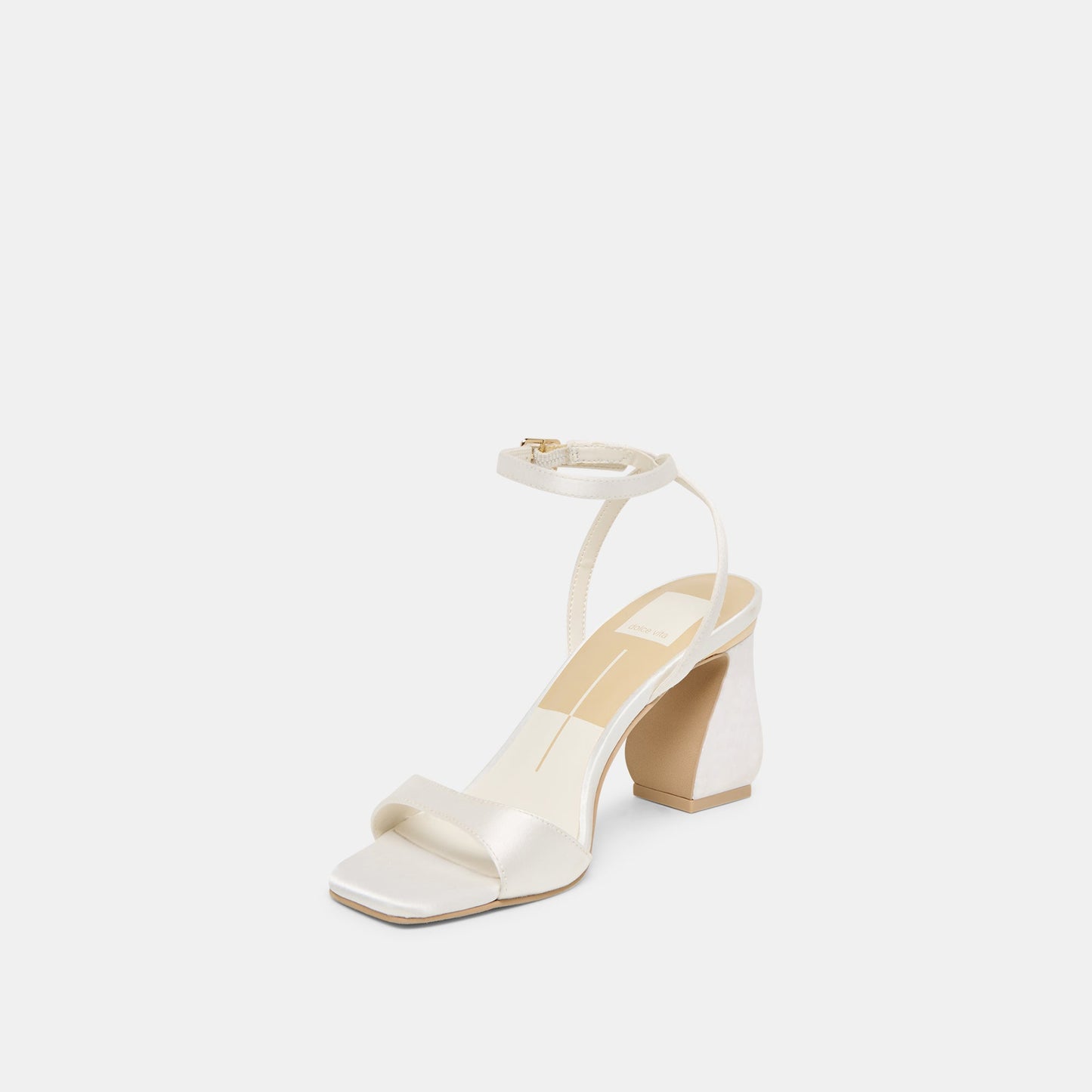 Tilda True White Satin Heels Dolce Vita