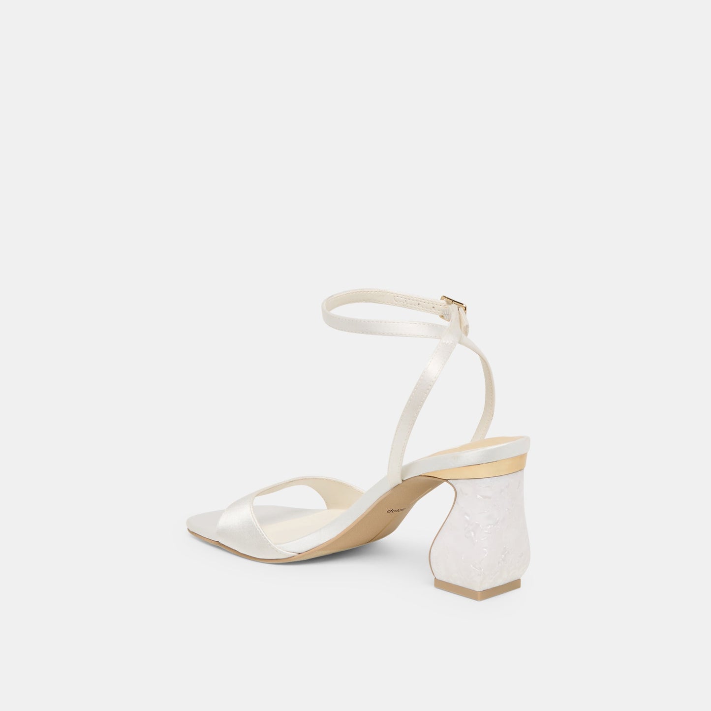 Tilda True White Satin Heels Dolce Vita