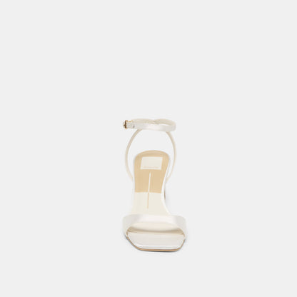 Tilda True White Satin Heels Dolce Vita