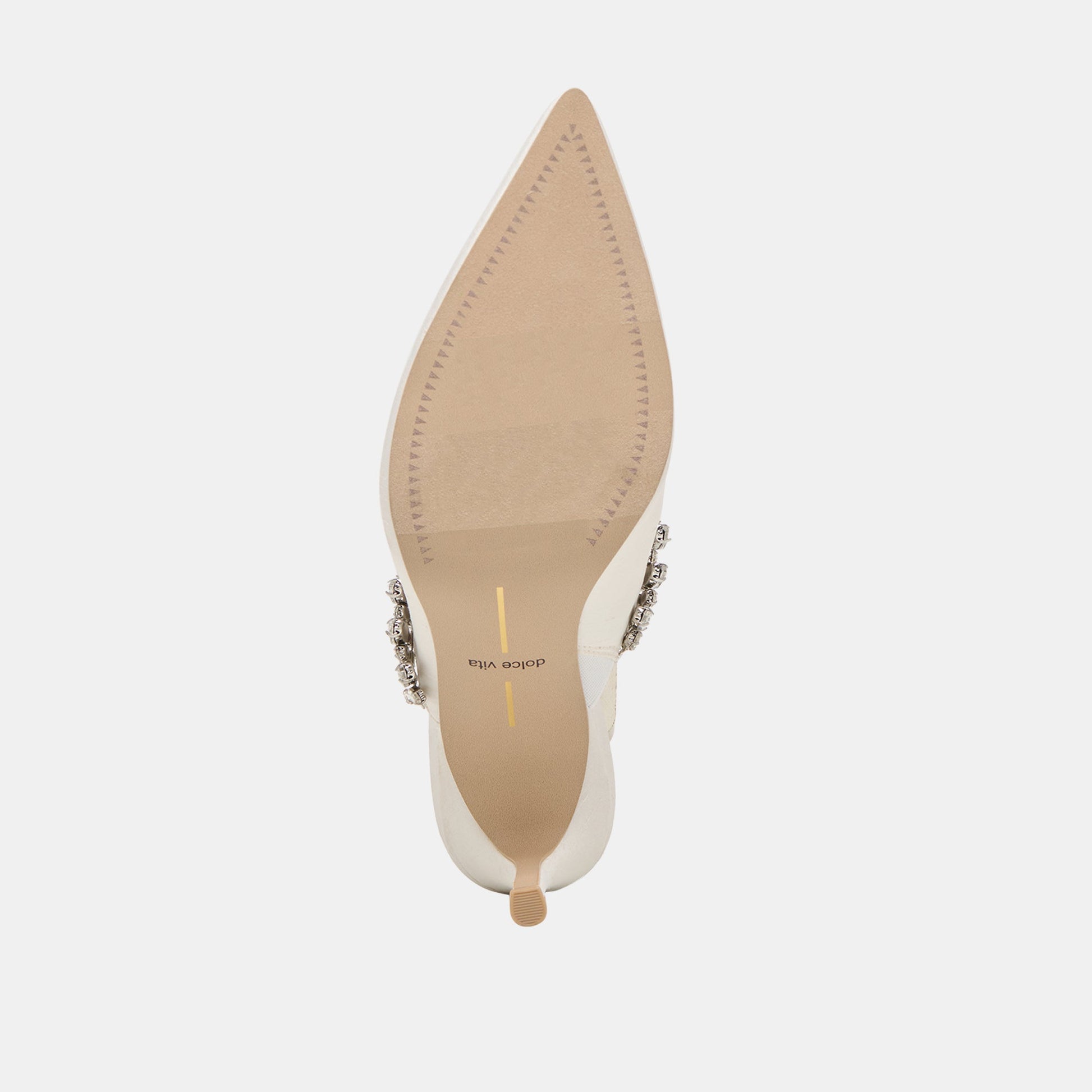 Keli Crystal White Satin Heels Dolce Vita