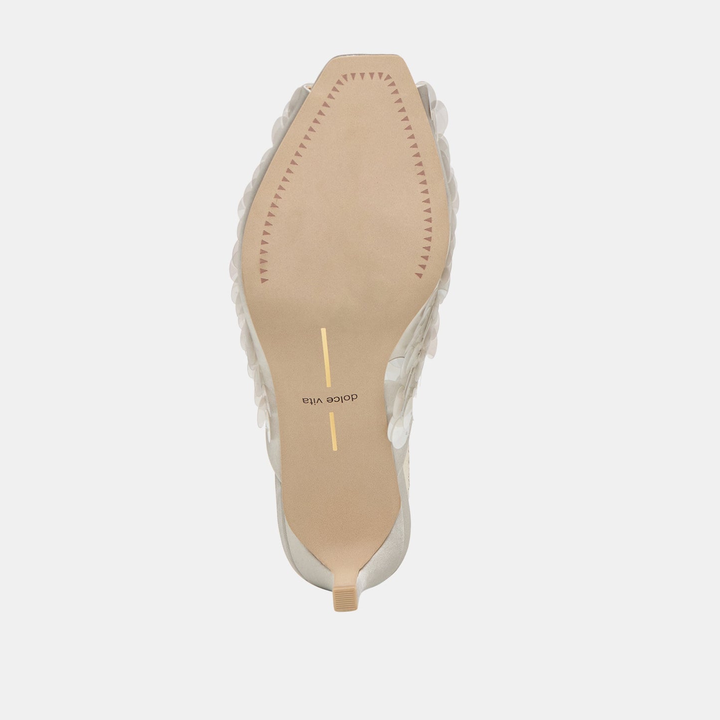 Samary Confetti Silver Satin Heels Dolce Vita