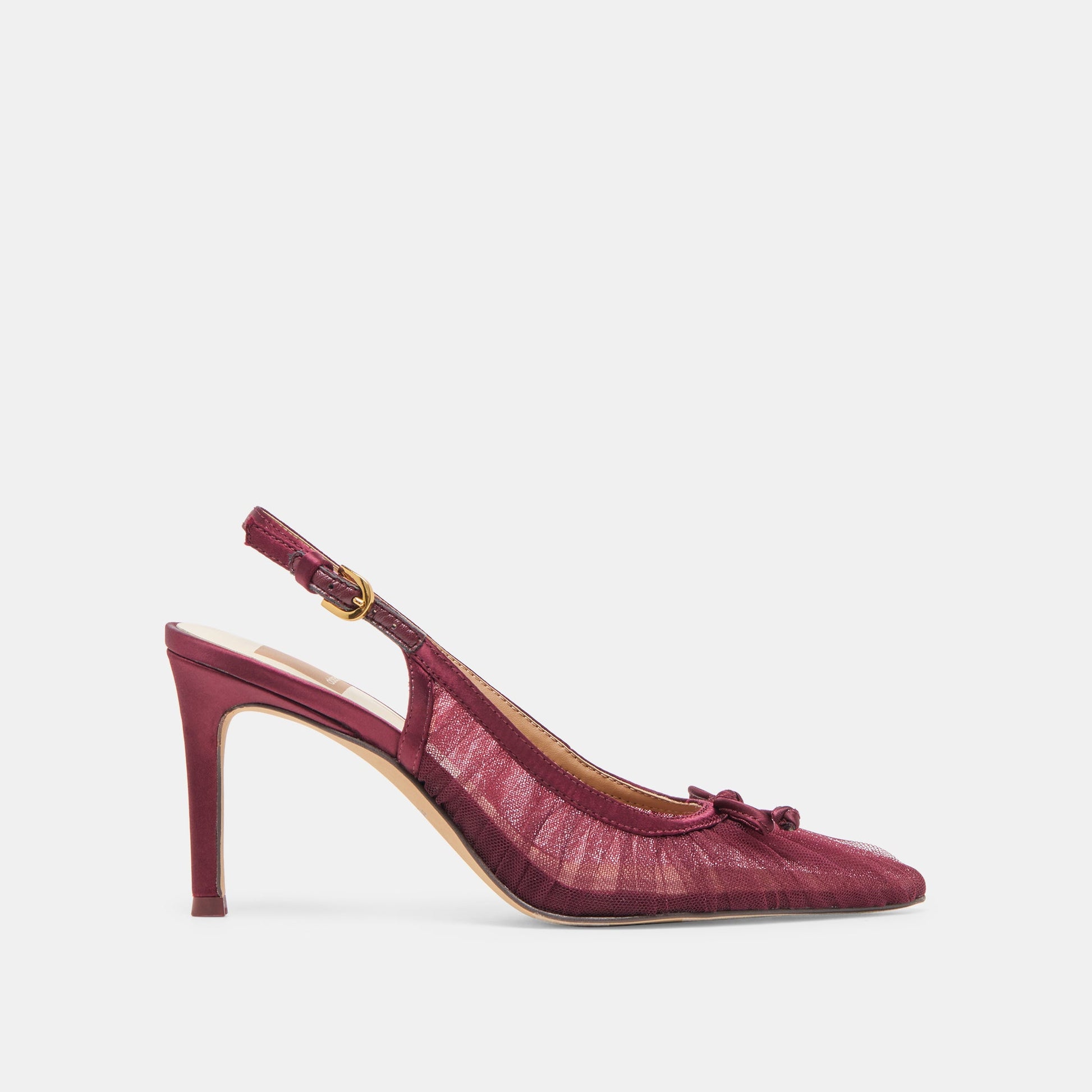 Yela Cranberry Tulle Heels Dolce Vita