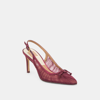 Yela Cranberry Tulle Heels Dolce Vita