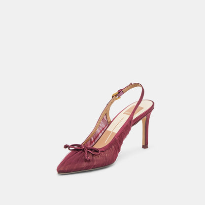 Yela Cranberry Tulle Heels Dolce Vita