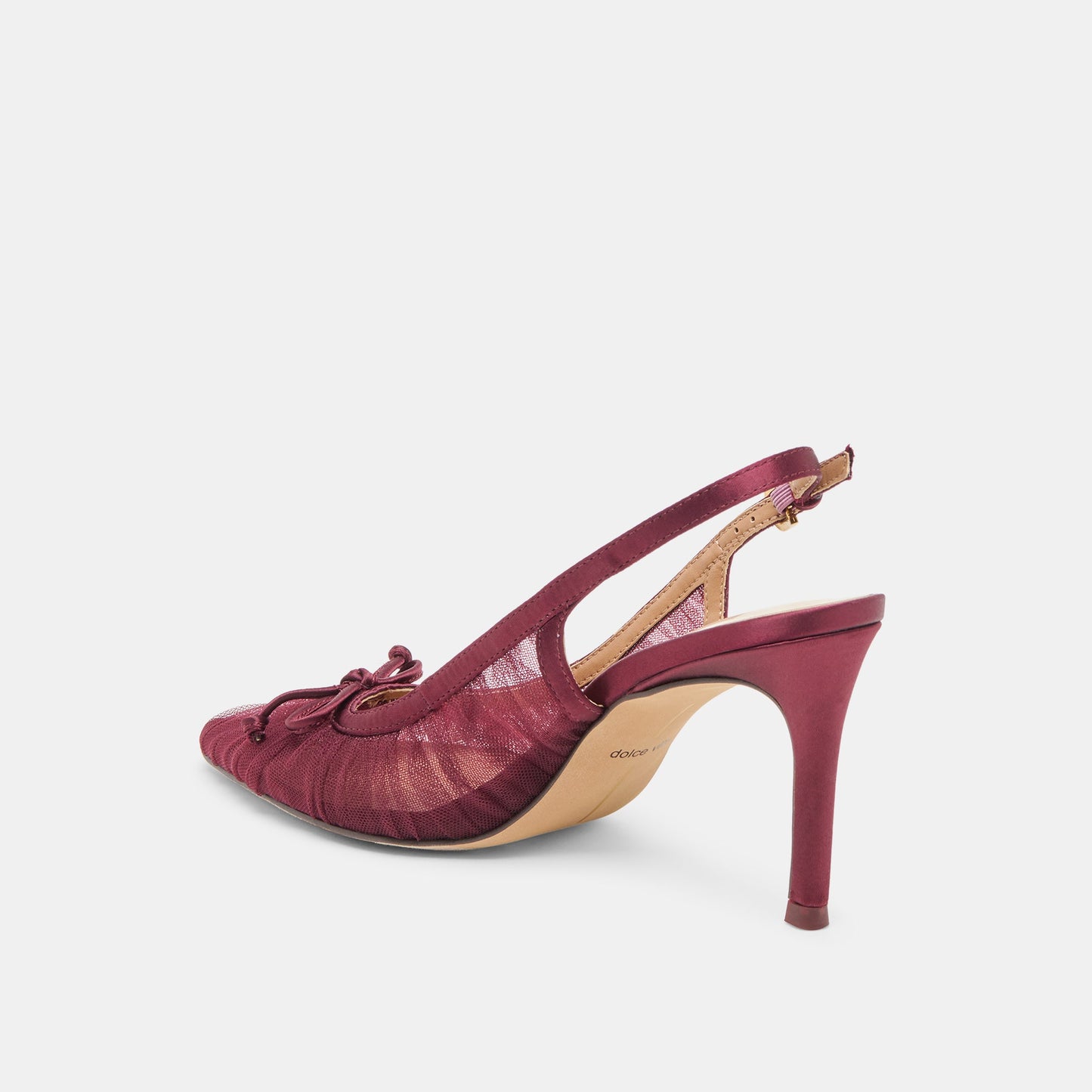 Yela Cranberry Tulle Heels Dolce Vita
