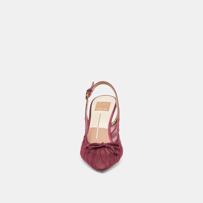 Yela Cranberry Tulle Heels Dolce Vita