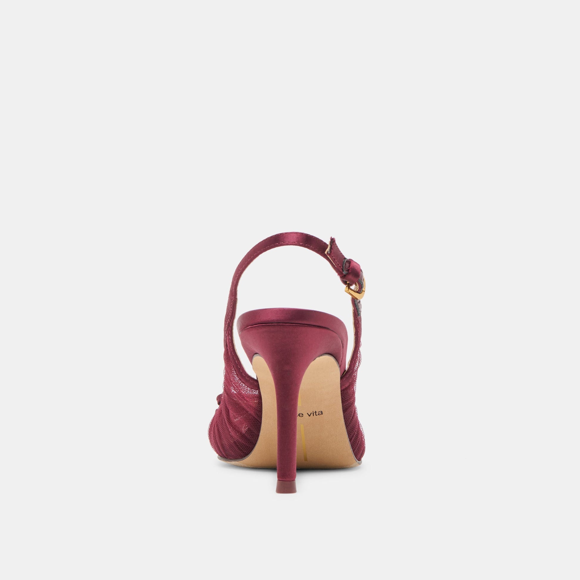 Yela Cranberry Tulle Heels Dolce Vita