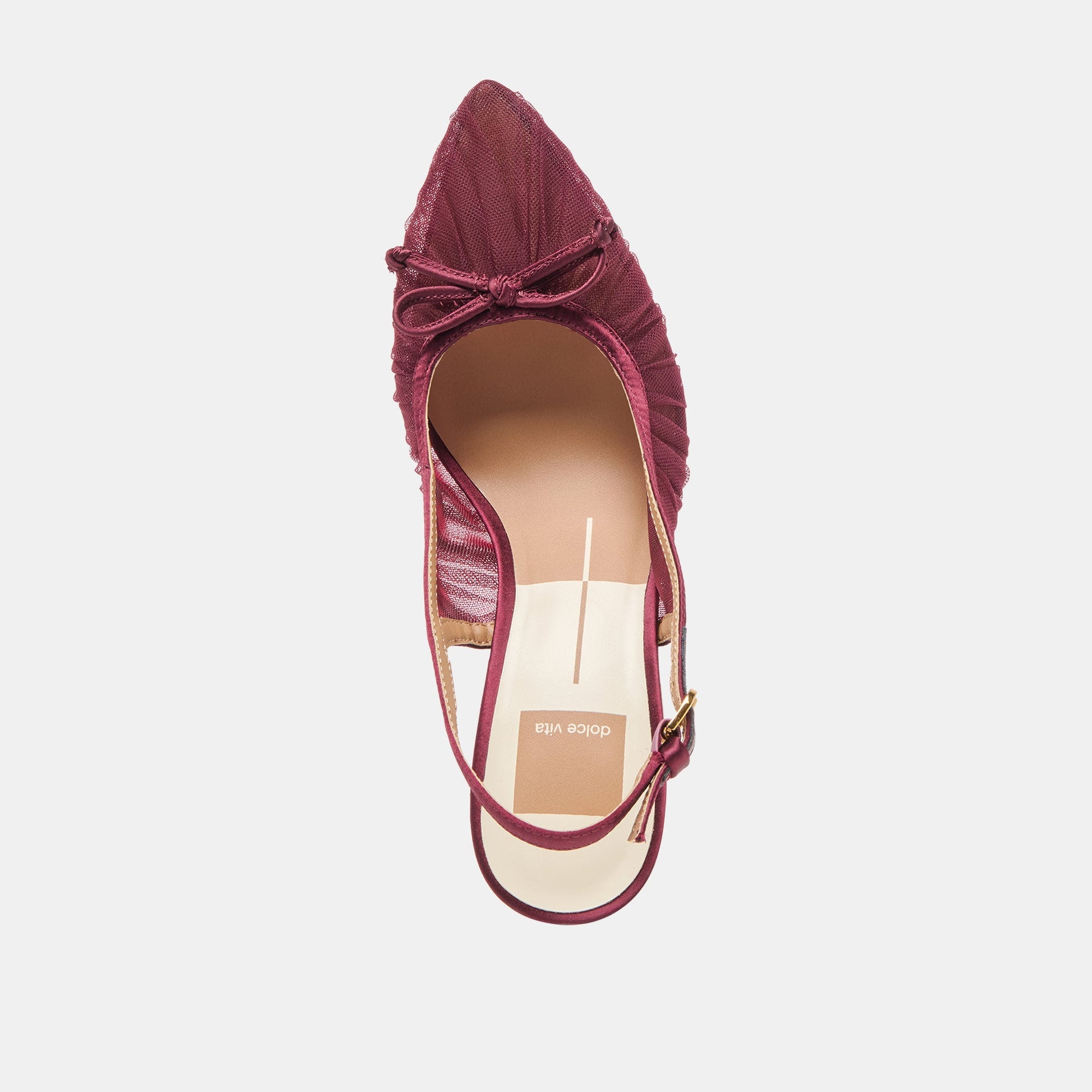 Yela Cranberry Tulle Heels Dolce Vita