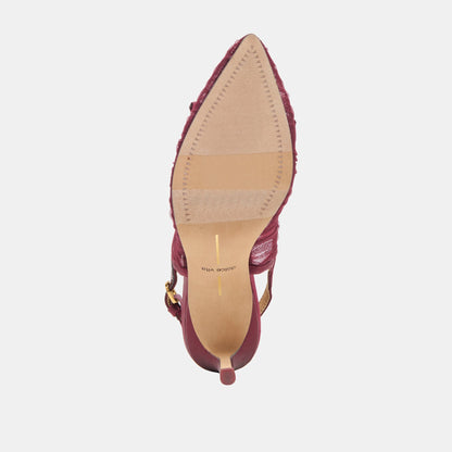 Yela Cranberry Tulle Heels Dolce Vita