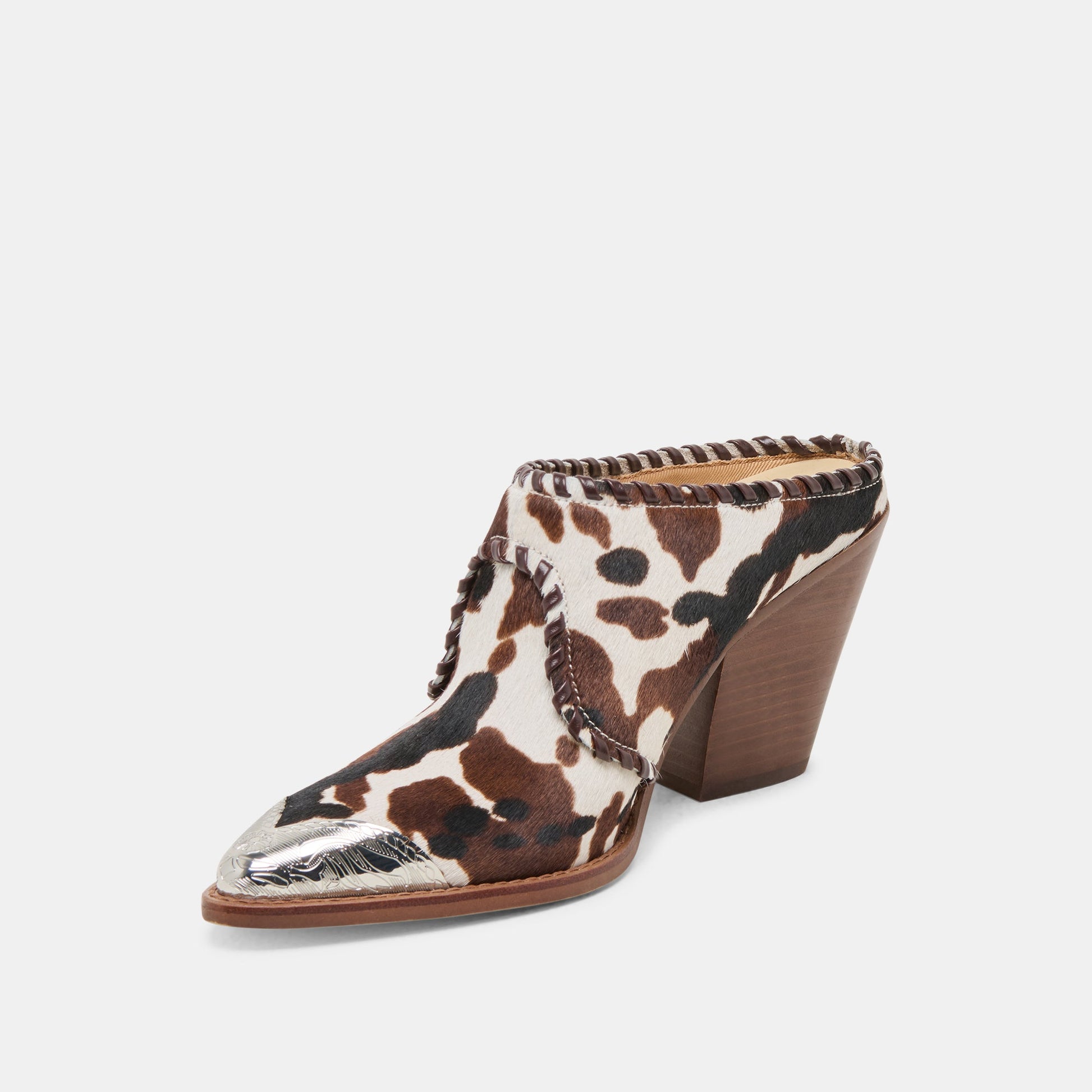 Jolyn Cocoa Taurus Calf Hair Heels Dolce Vita
