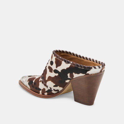 Jolyn Cocoa Taurus Calf Hair Heels Dolce Vita