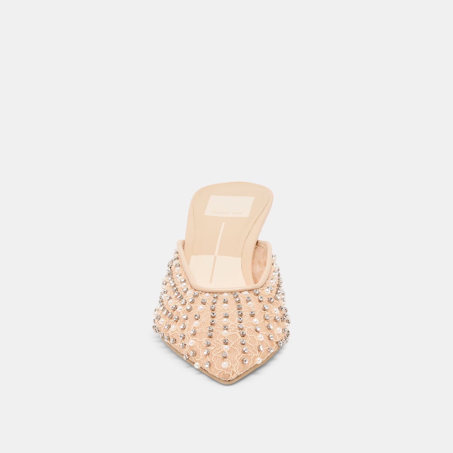 Cleo Pearl Blush Lace Mesh Heels Dolce Vita