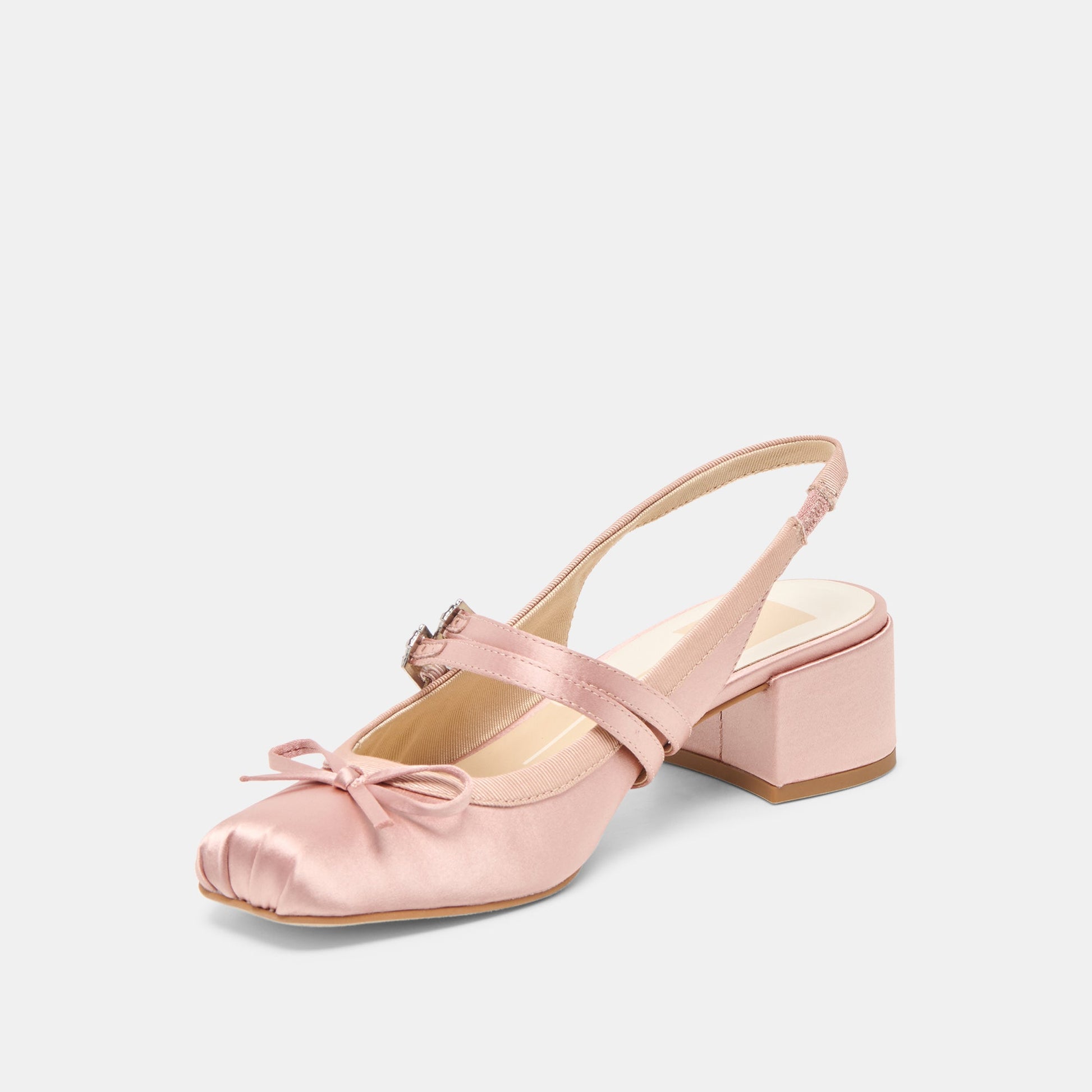 Loris Blush Satin Heels Dolce Vita