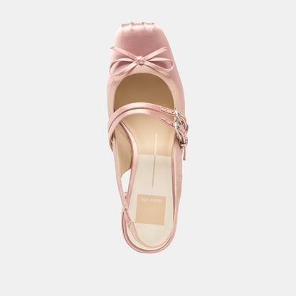 Loris Blush Satin Heels Dolce Vita