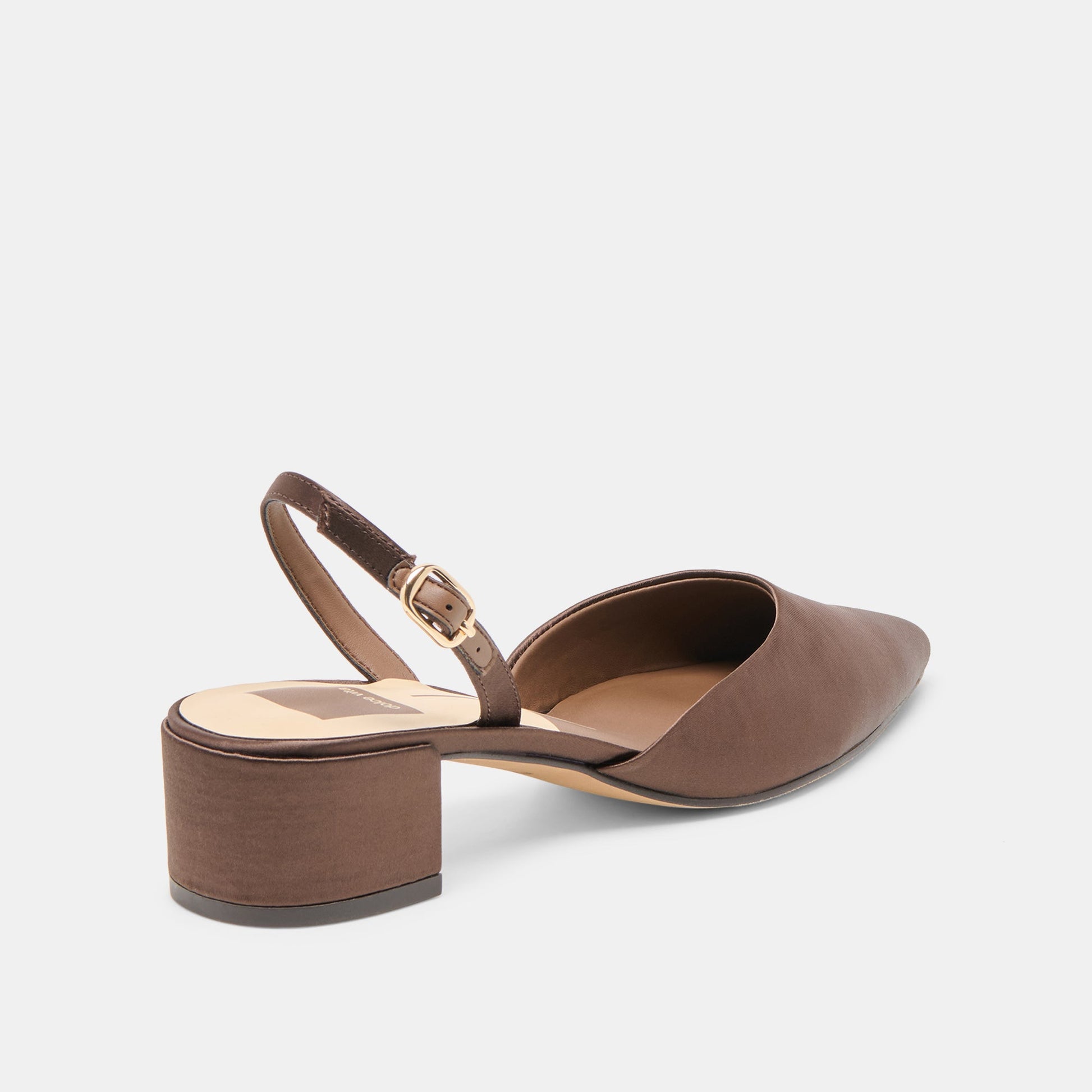 Carel Dk Brown Satin Heels Dolce Vita