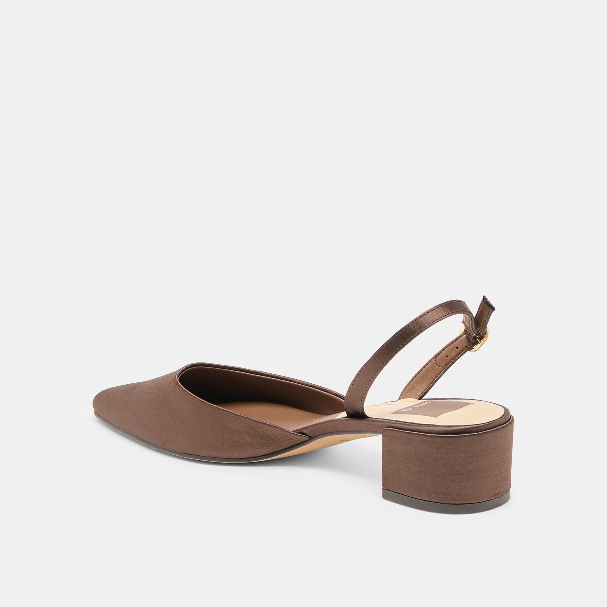 Carel Dk Brown Satin Heels Dolce Vita