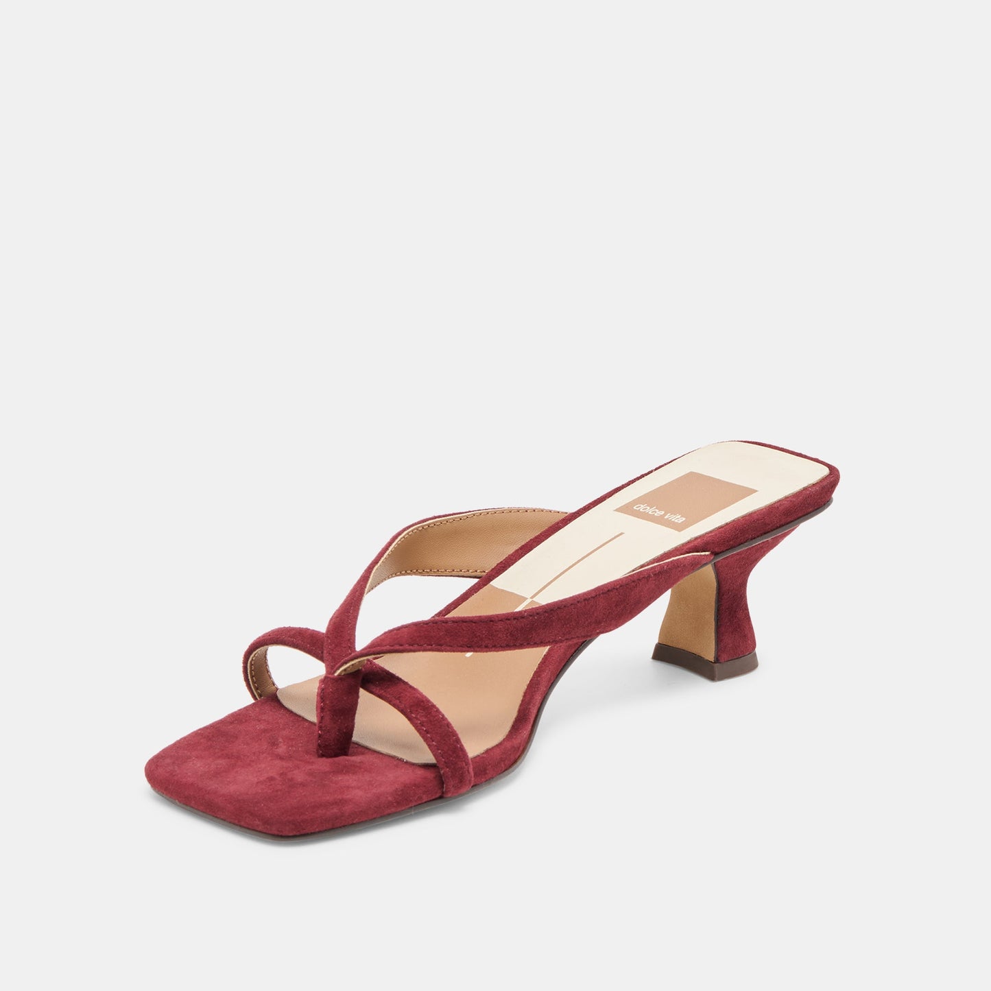 Brevel Oxblood Suede Heels Dolce Vita